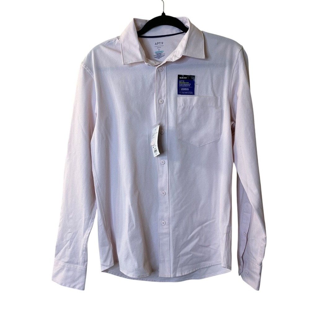 Apt. 9 Slim Fit Casual Button Down Shirt Sz S
